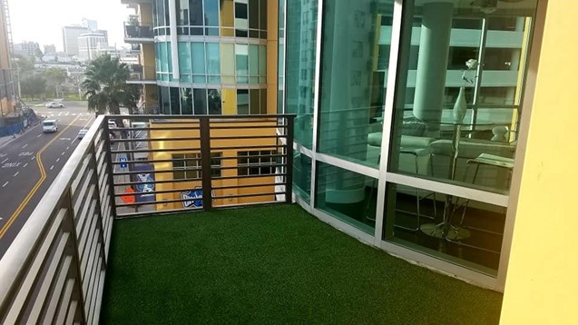 Shawgrass artificial grass balcony